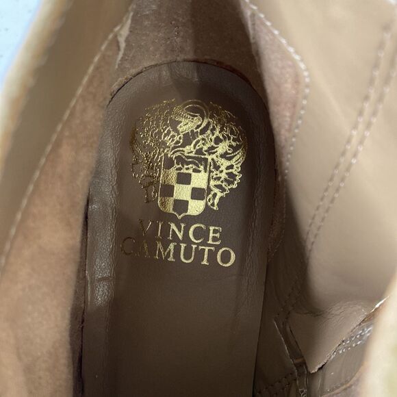 Vince Camuto New Ashena Western Leather Suede Boot Buckle Detail Pointed Toe - Picture 8 of 15